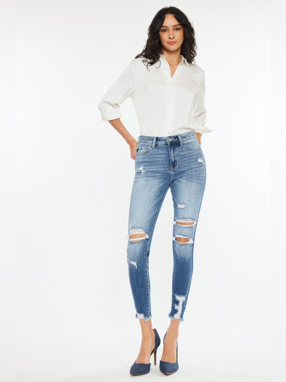 Kaden High Rise Ankle Skinny